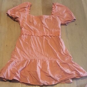 City Studio Pink Dress With Lace Size Large